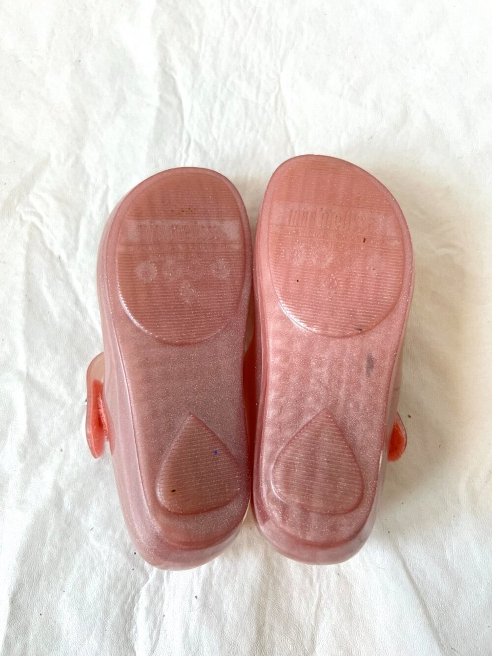Mini Melissa mary janes Ultragirl jelly shoes Ballerina dancer size 11 pink - Picture 8 of 12